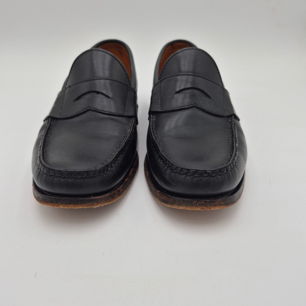 Allen Edmonds Paxton Black Leather Penny Loafers Mens 9.5 C Made in USA 42020 - Picture 2 of 9